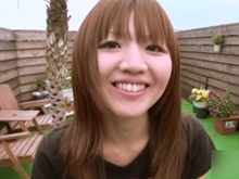 【無修正】西田貴子24歳　おっとり癒し系娘にクリームパイ！